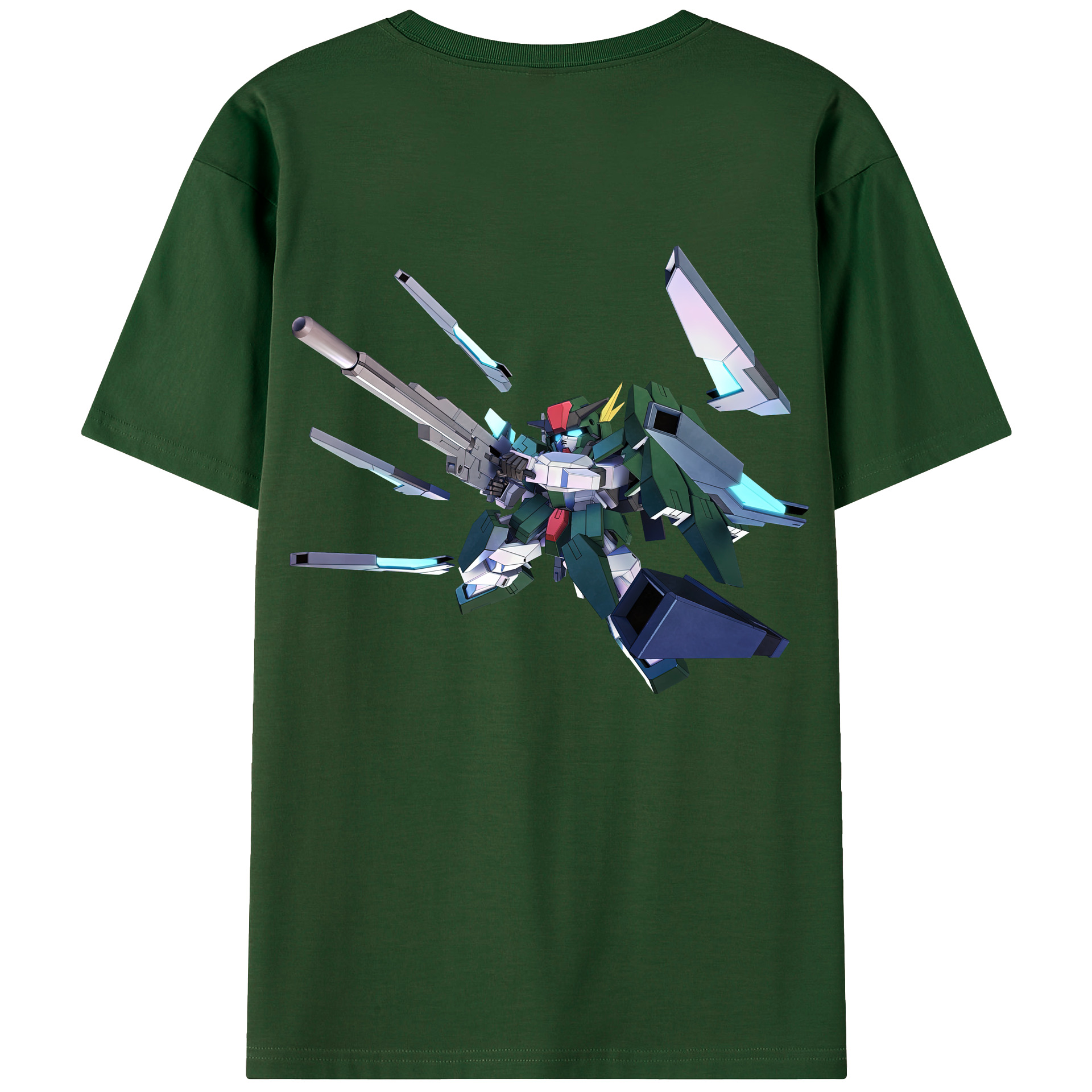 （画像用） 機動戦士ガンダム Mobile Suit Gundam 綿100％半袖Tシャツ（背面プリント）